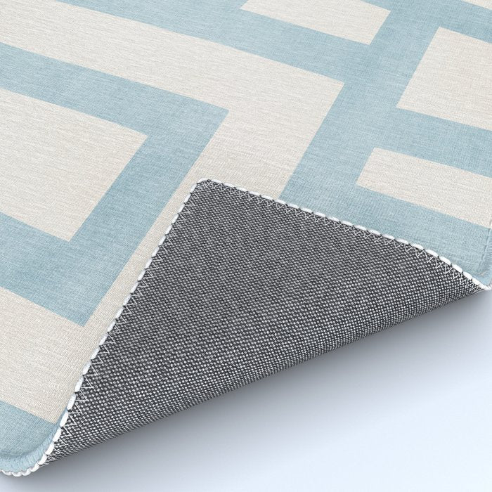 Light Blue Abstract Minimalist Modern Artwork Rug Gallery Image 4