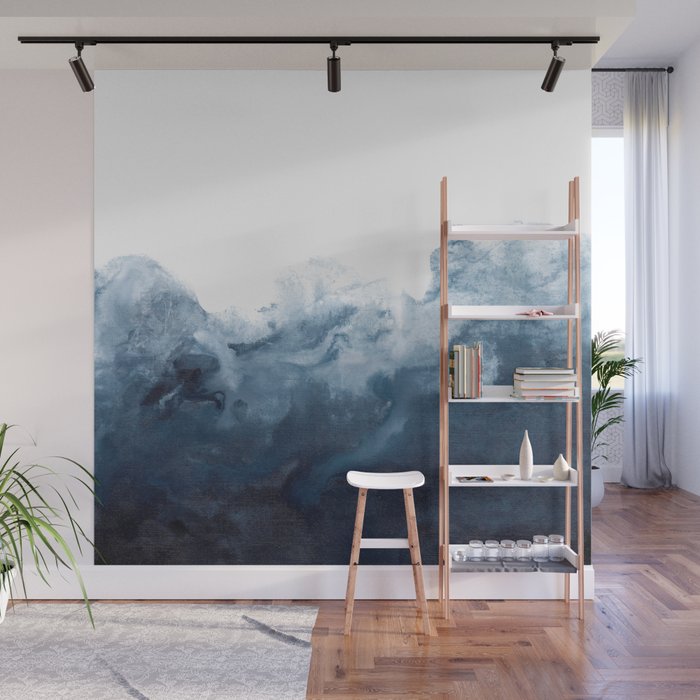 Indigo Depths No. 2 Wall Mural Gallery Image 1