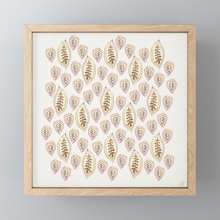 Golden Fall Leaves Mini Art Print Gallery Image 1
