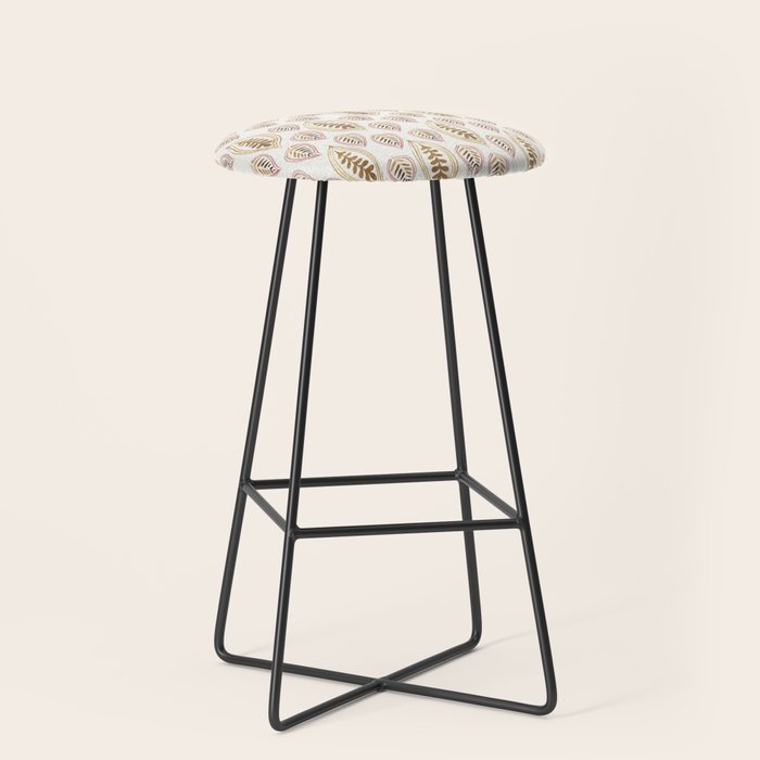 Golden Fall Leaves Stool Gallery Image 1