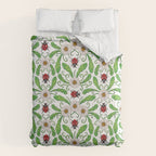 Ladybugs & Daisies - Cute Floral Bug Pattern with Ladybirds Comforter Gallery Image 6