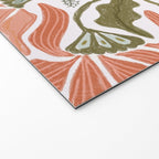 Modern Chalk still life with flowers and fern Welcome Mat Gallery Image 2