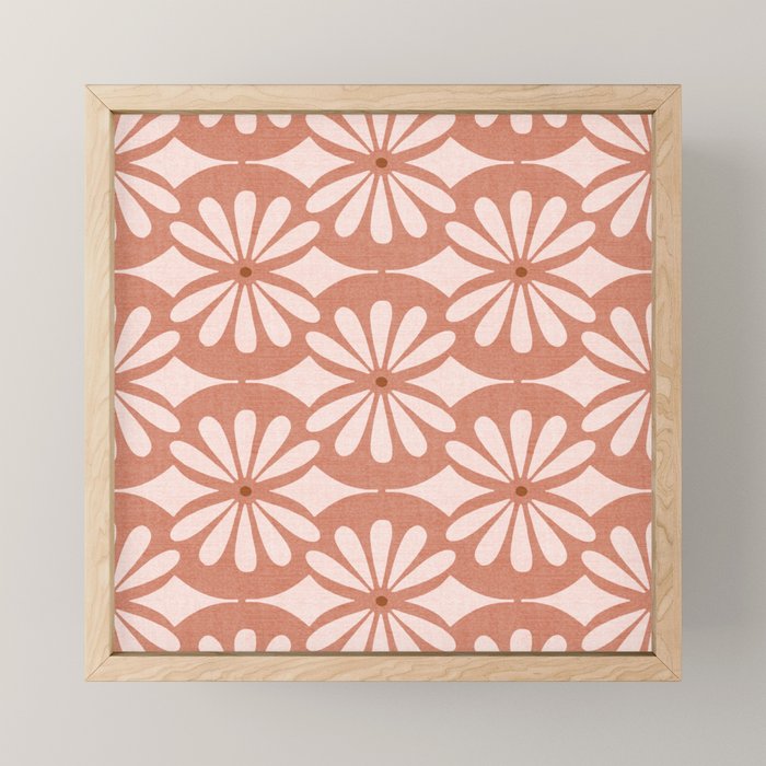 Solstice Boho Geometric Terra Cotta Blush Mini Art Print Gallery Image 1