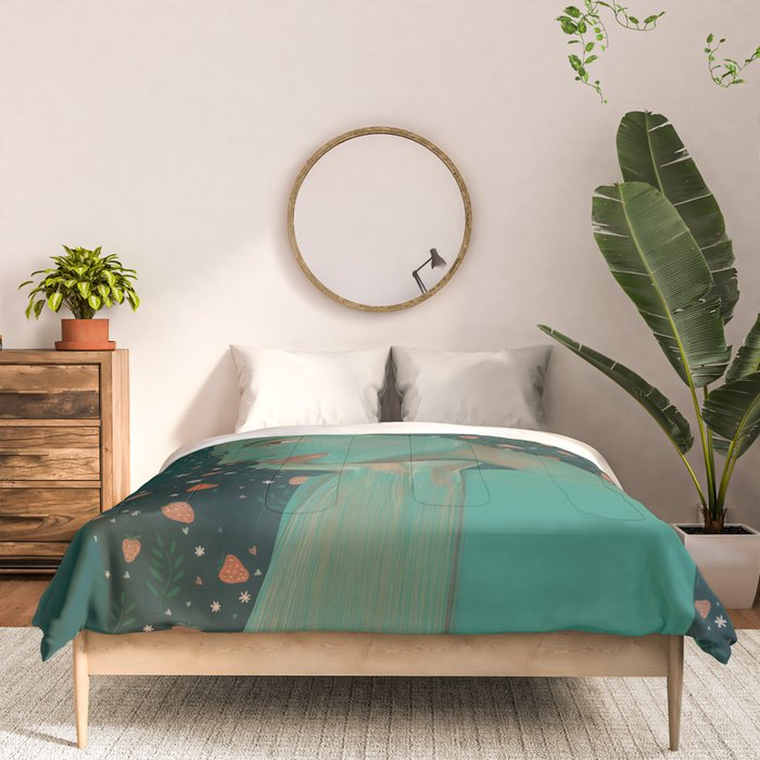 Mother Earth portrait  Comforter Gallery Image 3