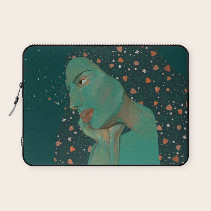 Mother Earth portrait  Laptop Sleeve Gallery Image 1