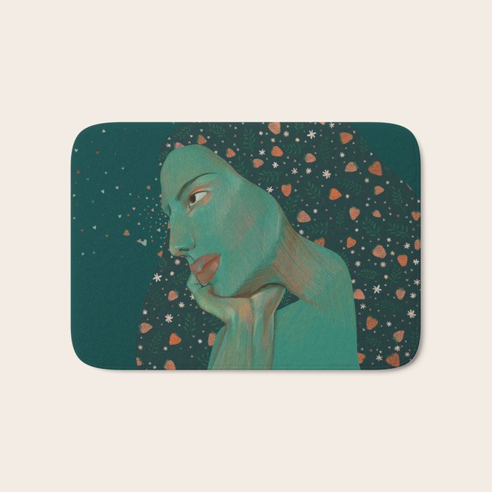 Mother Earth portrait  Bath Mat Gallery Image 1
