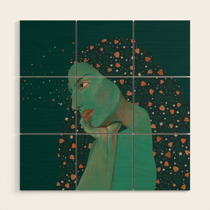 Mother Earth portrait  Wood Wall Art Gallery Image 1