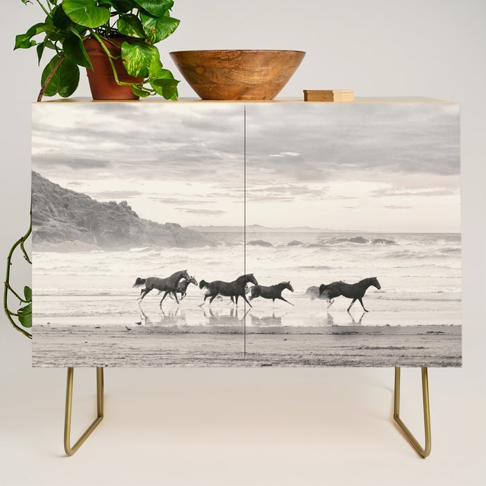Horses on the Beach Credenza Gallery Image 1