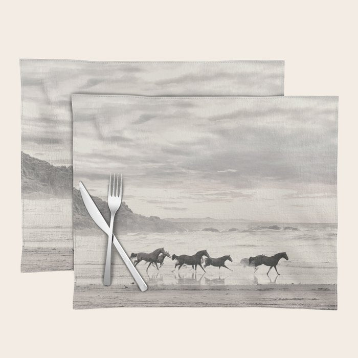 Horses on the Beach Placemat Gallery Image 1
