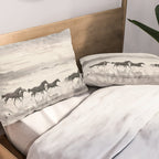 Horses on the Beach Pillow Sham Gallery Image 2
