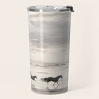 Horses on the Beach Travel Mug Gallery Image 2