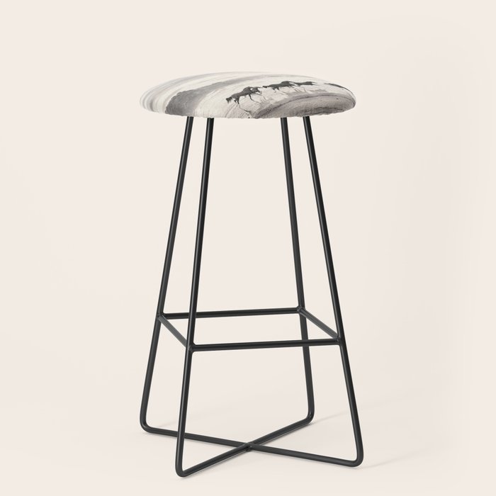 Horses on the Beach Stool Gallery Image 1