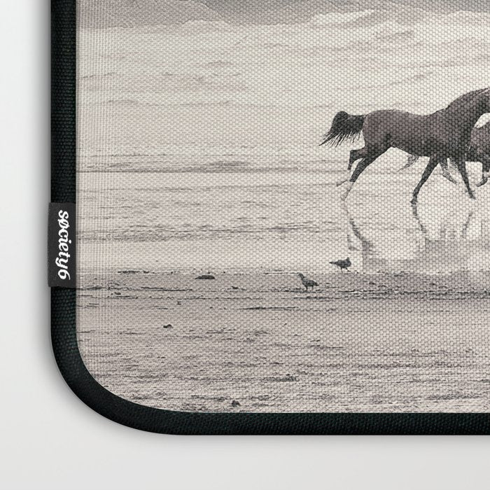 Horses on the Beach Laptop Sleeve Gallery Image 3