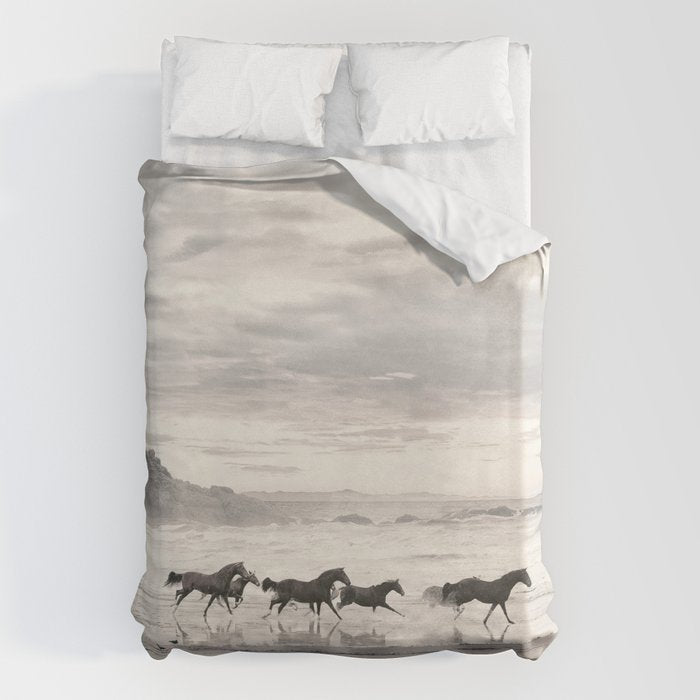 Horses on the Beach Duvet Cover Gallery Image 1