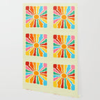Retro Sun Waves: Rainbow Edition Wallpaper Gallery Image 2
