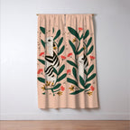 Hares Among Flowers Window Curtain Gallery Image 3