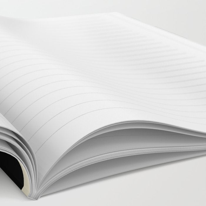 Mid Century Modern Square Dot Pattern 593 Black and Turquoise Notebook Gallery Image 2