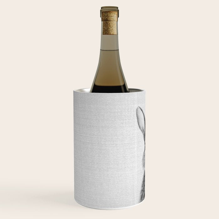 Rabbit - Black & White Wine Chiller Gallery Image 2