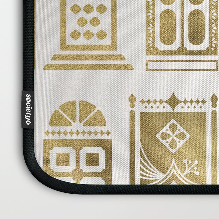 Moroccan Doors - Gold Palette Laptop Sleeve Gallery Image 3