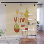 Vino Italian Wine Wall Mural Gallery Image 1
