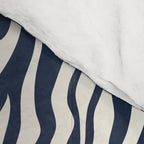Zebra Stripes In Midnight Blue Comforter Gallery Image 4
