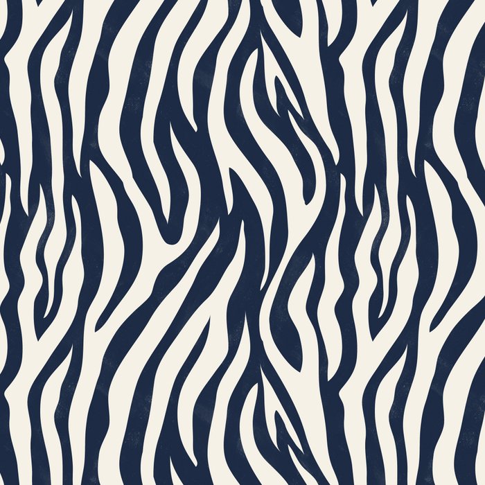 Zebra Stripes In Midnight Blue Coffee Mug Gallery Image 2