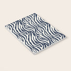 Zebra Stripes In Midnight Blue Notebook Gallery Image 3