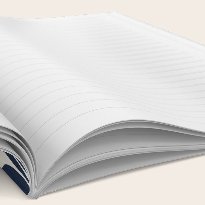 Zebra Stripes In Midnight Blue Notebook Gallery Image 2