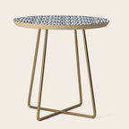 Zebra Stripes In Midnight Blue Side Table Gallery Image 1