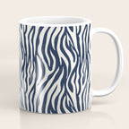 Zebra Stripes In Midnight Blue Coffee Mug Gallery Image 1
