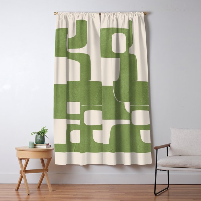 Modern Abstract Shapes 103 Window Curtain Gallery Image 5