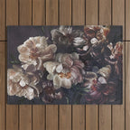 Midnight Peonies  Outdoor Rug Gallery Image 1