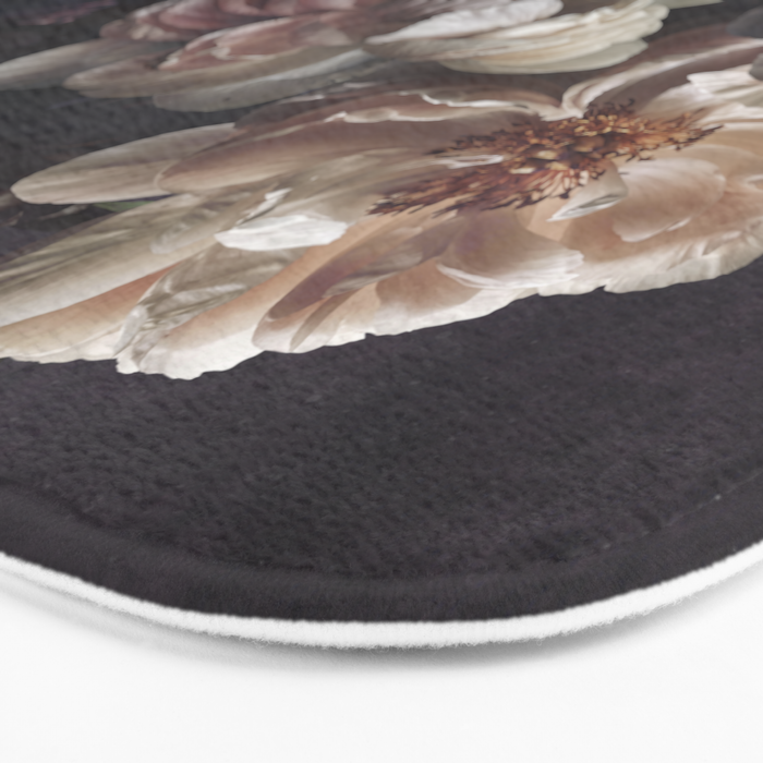 Midnight Peonies  Bath Mat Gallery Image 3