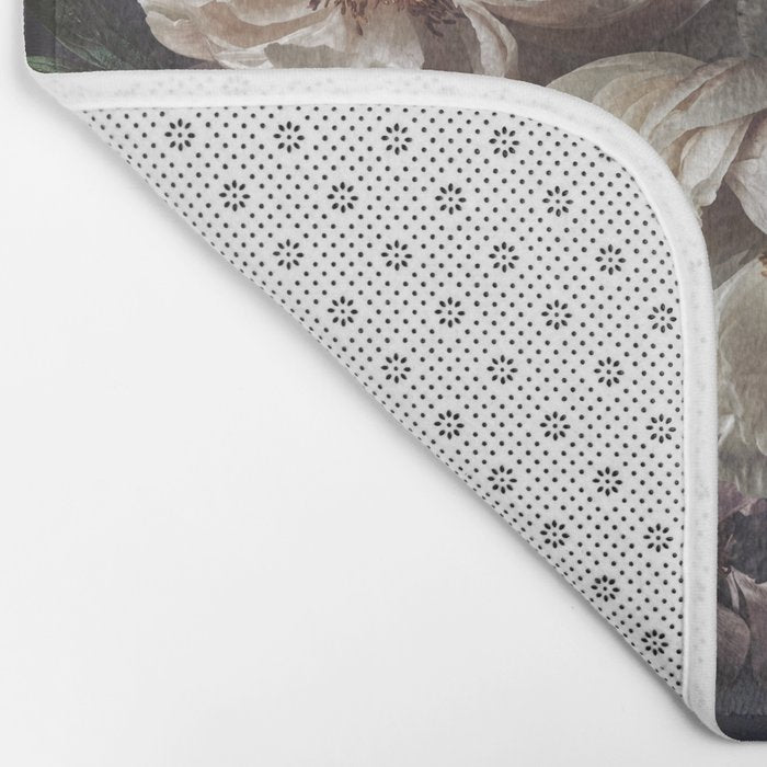 Midnight Peonies  Bath Mat Gallery Image 2