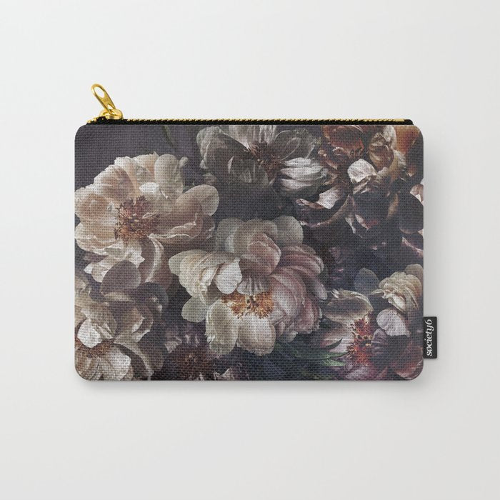 Midnight Peonies  Carry All Pouch Gallery Image 1