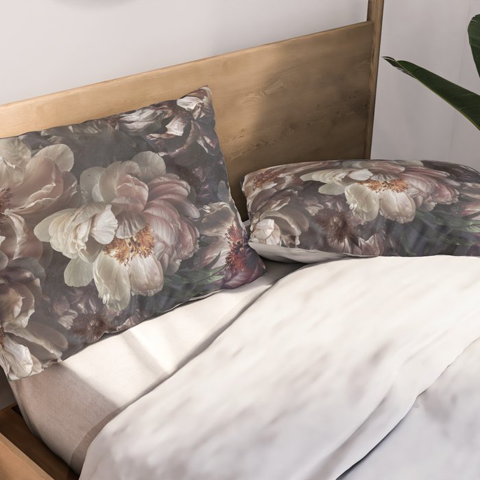 Midnight Peonies  Pillow Sham Gallery Image 2
