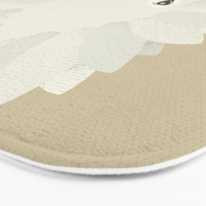 Whimsy Echidna, Animal Portrait Bath Mat Gallery Image 3