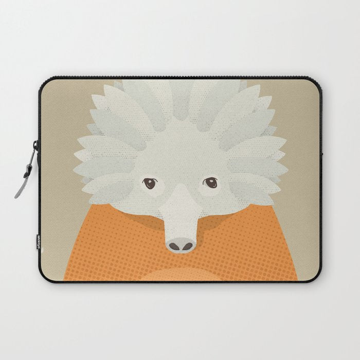 Whimsy Echidna, Animal Portrait Laptop Sleeve Gallery Image 1