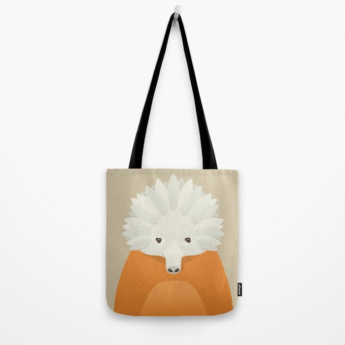 Whimsy Echidna, Animal Portrait Tote Bag Gallery Image 2