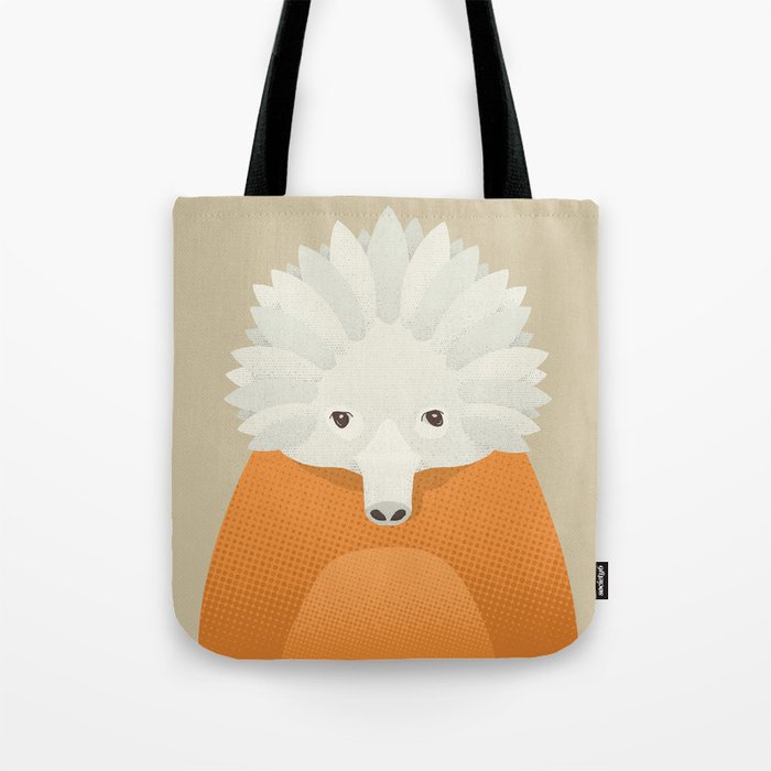 Whimsy Echidna, Animal Portrait Tote Bag Gallery Image 1