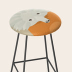 Whimsy Echidna, Animal Portrait Stool Gallery Image 2