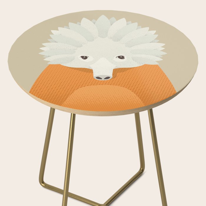 Whimsy Echidna, Animal Portrait Side Table Gallery Image 2