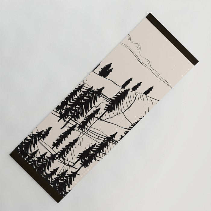 Mountain Forest Yoga Mat Gallery Image 1