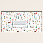 Walking Our Dogs Desk Mat Gallery Image 1