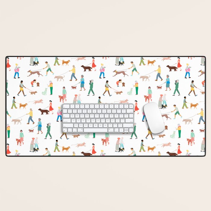 Walking Our Dogs Desk Mat Gallery Image 1