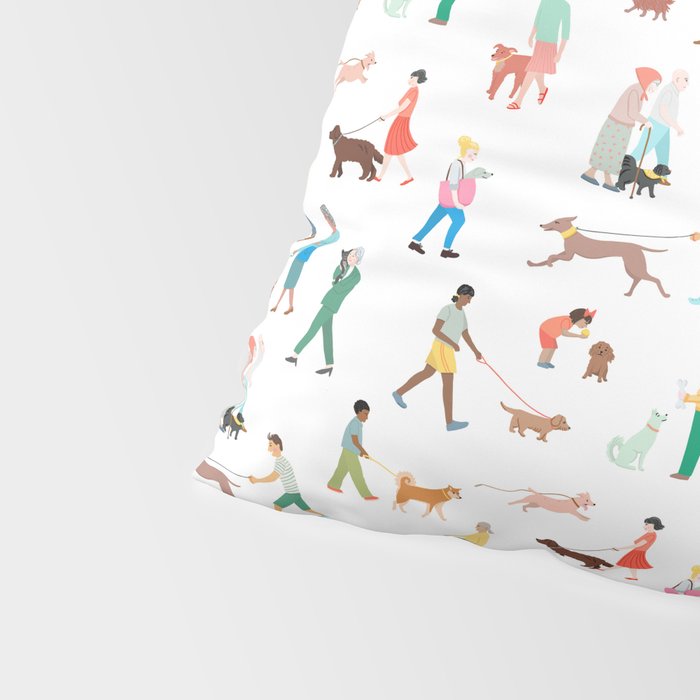 Walking Our Dogs Pillow Sham Gallery Image 4