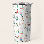 Walking Our Dogs Travel Mug Gallery Image 1