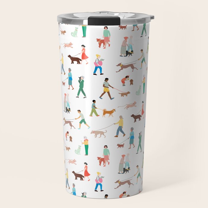 Walking Our Dogs Travel Mug Gallery Image 1