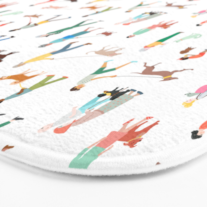 Walking Our Dogs Bath Mat Gallery Image 3