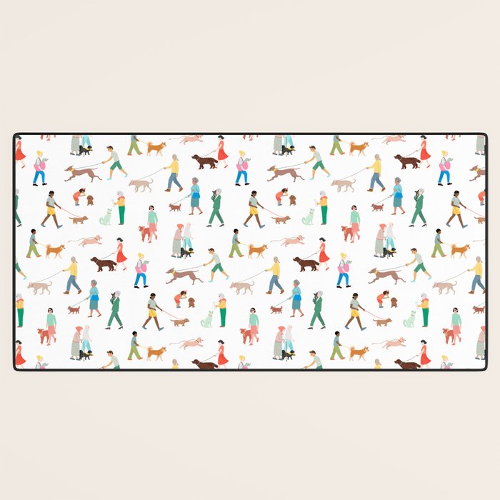 Walking Our Dogs Desk Mat Gallery Image 3